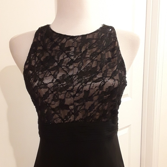 EVAN PICONE Chiffon Black Flowy Dress - Picture 5 of 9